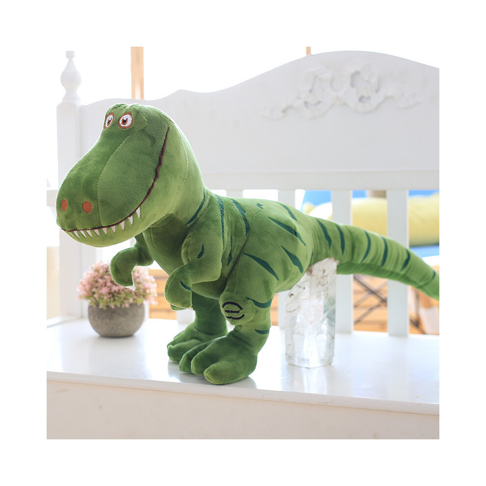 (55cm, green) 40-100cm New Dinosaur Plush Toys Cartoon Tyrannosaurus Cute Stuffed Dolls for Kids Children Boys Birthday Gift