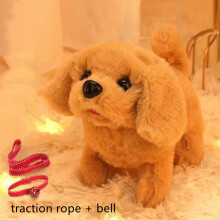 (Golden retriever) Baby Toy Dogs That Walks and Barks Tail Wagging Plush Interactive Electronic Pets Puppy Montessori Toys for Girls Toddlers Kids