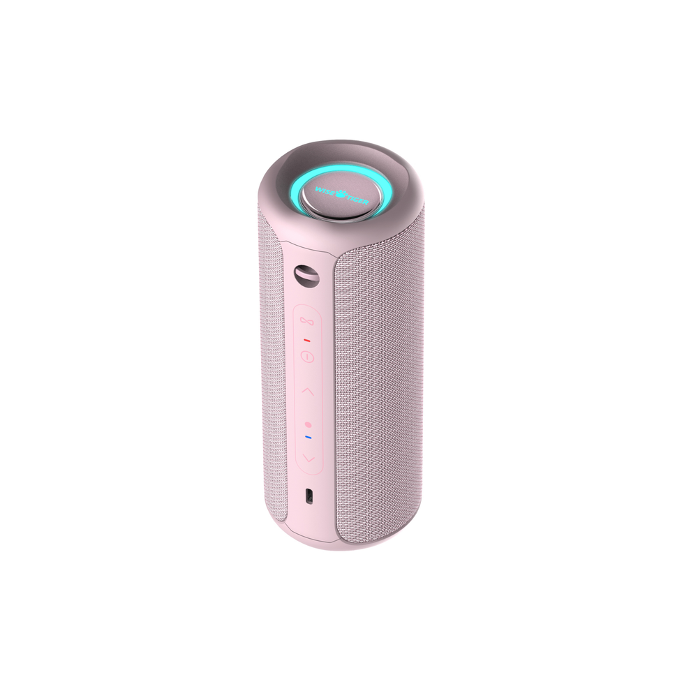 (Pink) Portable Bluetooth Speaker 30W Ipx7 Waterproof Powerful Sound Box Pink 9431138773619