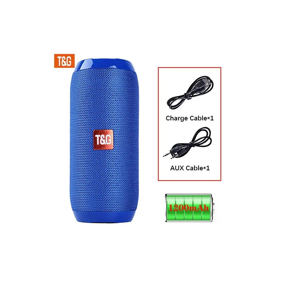 (Blue) Wireless Tooth 5.3 Speaker Waterproof Supports Stereo Surround Portable Speakers Blue 9448871795242