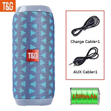 (Grayish blue) Wireless Bluetooth 5.3 Speaker Waterproof supports stereo surround portable speakers