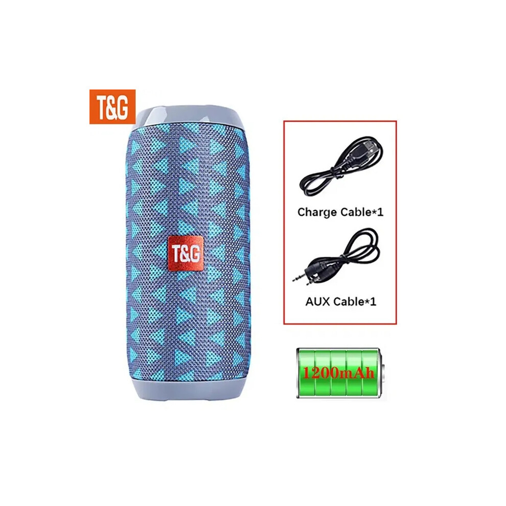 (Grayish blue) Wireless Bluetooth 5.3 Speaker Waterproof supports stereo surround portable speakers