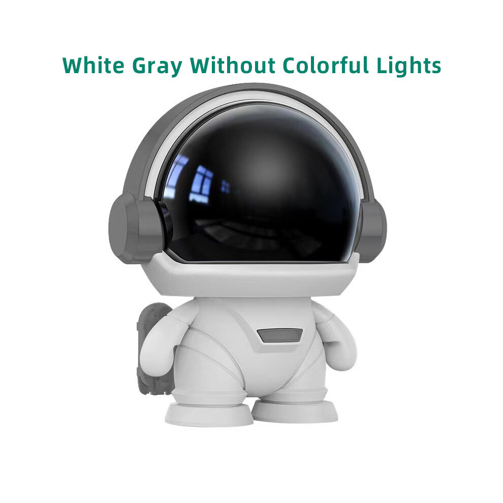 ( Gray) New Wireless Bluetooth Astronaut Astronaut Speaker Tws Couplet Cute Deskto White/Gray 9431138762118