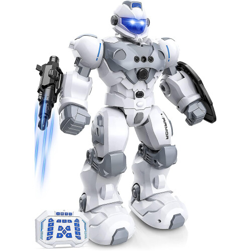 Rc Robot Toys For Kids, Large Programmable Remote Control Smart Walking Dancing Robot Toy Gift With Gesture