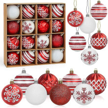 Christmas Baubles - 16pcs Red