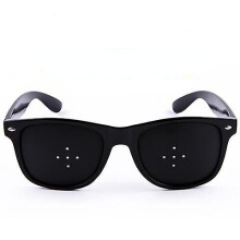 (D) 1pc Men Women Eyesight Improvement Natural Anti-myopia Astigmatism Glasses With Holes Vision Correction Fatigue Pin Hole Glasses
