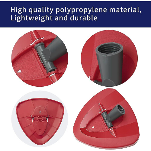 Spin Mop Replacement Base Head For Vileda Mop, Triangle Spinning Mop Head Disc For Vileda Easy Wring Mop -plastic Base Case Disc Accessories Part 2