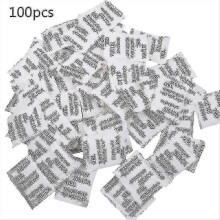 100 Packets Non-toxic Silica Gel Desiccant Pack Moisture Absorber Dehumidifier For Kitchen Clothes Storage Room Food Spices Jewelry Shoes