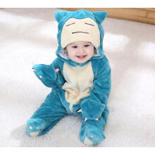 (Snorlax Baby Romper Soft Warm Kigurumi Onesie Pajama Costume -e) Snorlax Baby Romper Soft Warm Kigurumi Onesie Pajama Costume -e