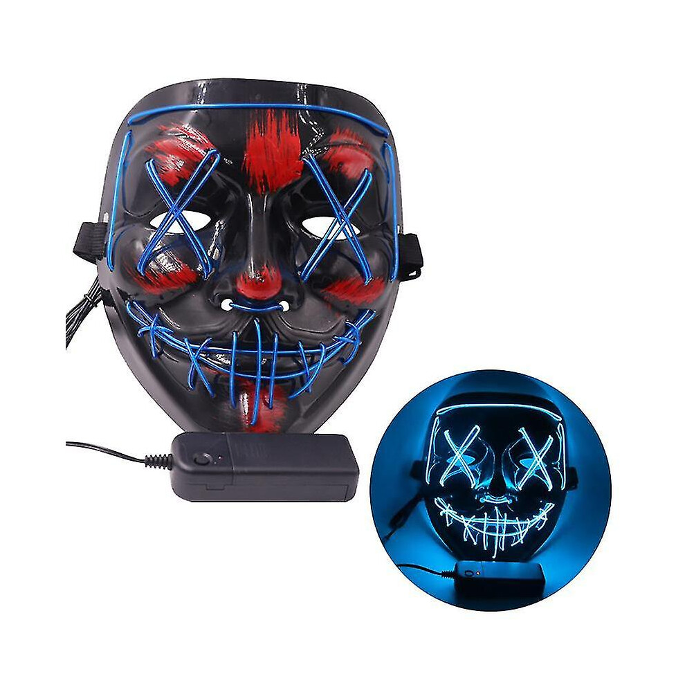 (blue) Stitches Scary Led Mask Halloween Cosplay Costume Mask Light Up Festival Party-image-OPC-PDQDPCQ-NEW