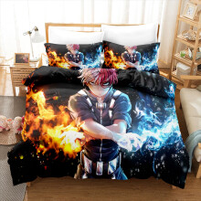 (Style 02, Single(135X200CM/2PCS)) Hero Academia Bedding Single Double Duvet Cover UK