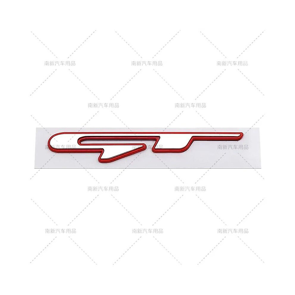 (Gt Silver) 3D Abs Gt Line Logo Car Trunk Emblem Badge For Kia Seltos Picanto K3 K5 Sportage Ev6 Optima Rio Proceed Ceed Gt Line Accessories Red/Silver 4522139466381