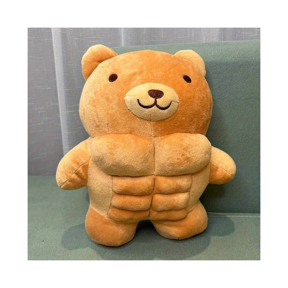 (Teddy Bear) Cute Big Muscle Teddy Bear Stuffed Animal Toy - Soft Plushie Lion Animal Doll