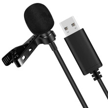 Universal Usb Microphone Lavalier Microphone Clip-on Computer Mic Plug And Play Omnidirectional Mic