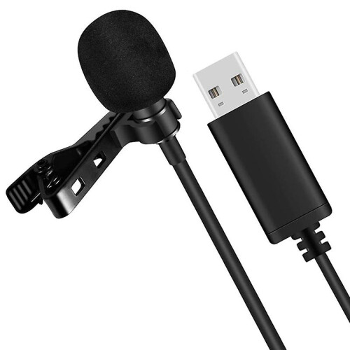 Universal Usb Microphone Lavalier Microphone Clip-on Computer Mic Plug And Play Omnidirectional Mic
