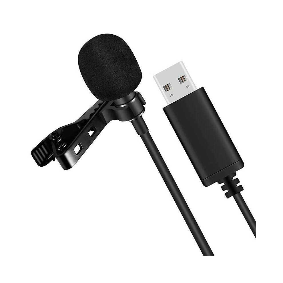 Universal Usb Microphone Lavalier Microphone Clip-On Computer Mic Plug And Play Omnidirectional Mic 4522139466893