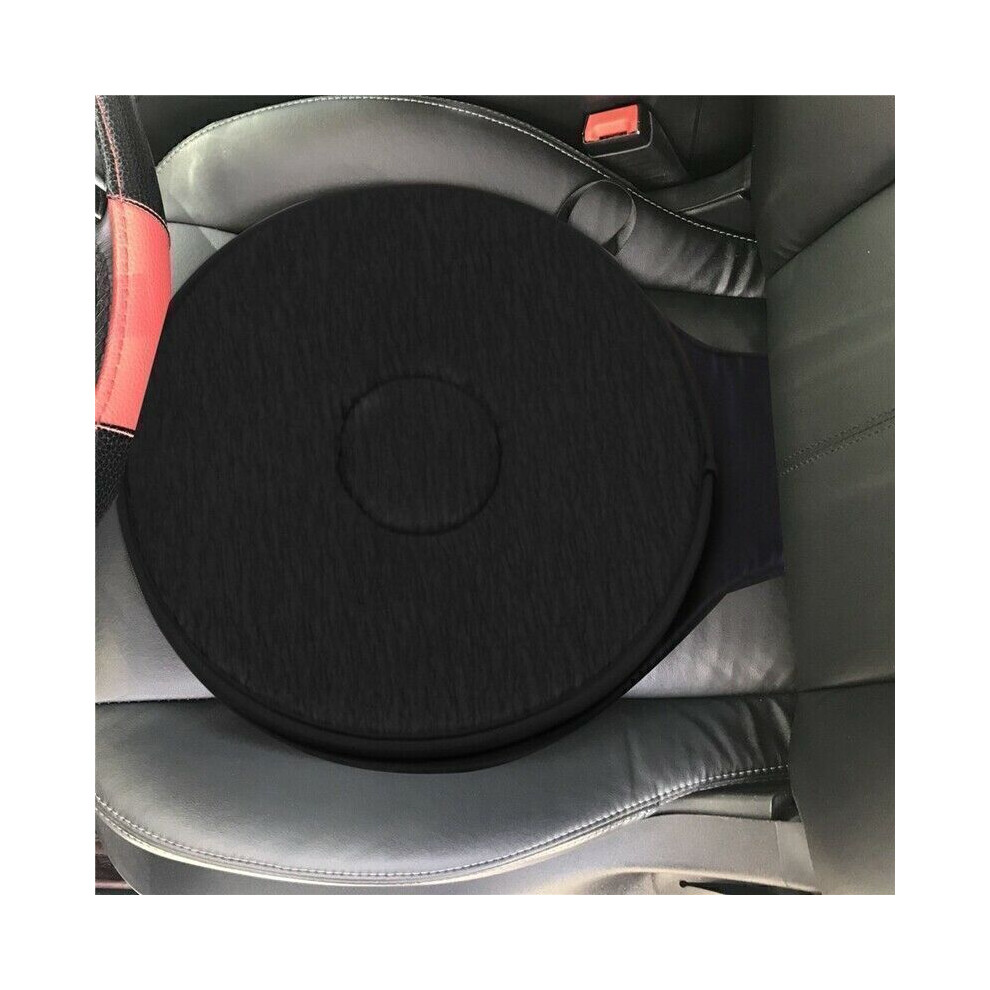 Bghone Black 360 Swivel Rotating Seat Cushion For Car Chair Wheelchair Mobility Disable Aid