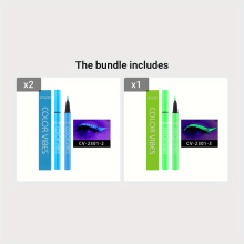 (CV2301-2#*2 CV2301-3#) 8 colors Waterproof UV Glow Neon Liquid Eyeliner Set - Smudge Proof