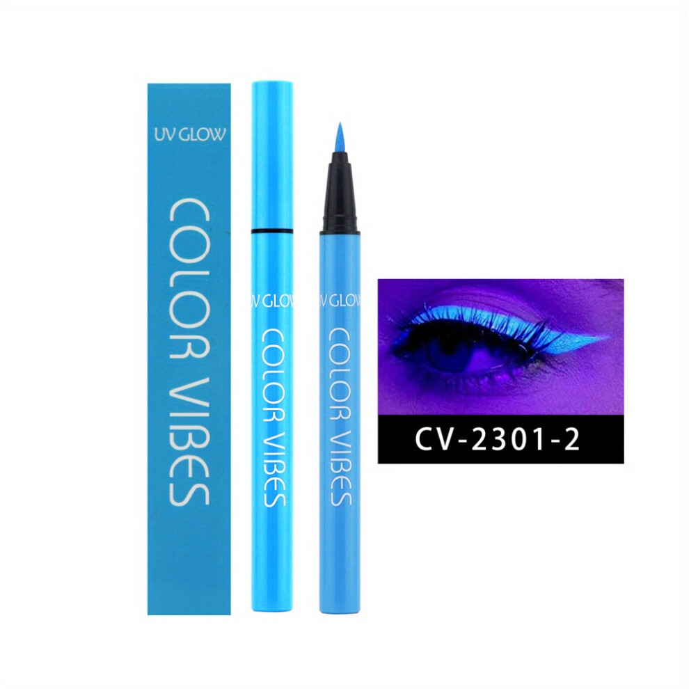 Yetp Star (Cv2301-2#) 8 Colors Waterproof Uv Glow Neon Liquid Eyeliner Set - Smudge Proof