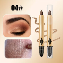 (04) Waterproof Eyeshadow and Lipstick Pencil with High Pigmentation and Glitter Finish