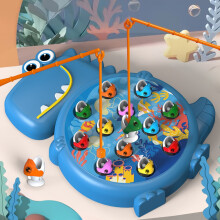 (Blue) Magnetic Dinosaur Fishing Toy Set - Fun Puzzle Game for Kids