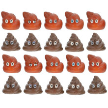 20 Pcs Developmental Toys Fake Dog Poo Faux Poops Toys Game Tossing Poop Toys