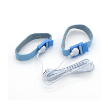 Adjustable Estim Wrist Strap Components 4pcs Blue Stim Loops 4pcs White Wires