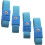 Adjustable Estim Wrist Strap Components 4pcs Blue Stim Loops 4pcs White Wires 2