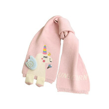 Wabjtam Kids Girls Boys Winter Cute Unicorn Scarf Shawl Warm Soft Cozy Fashion Knit Neck Warmer Scarfs