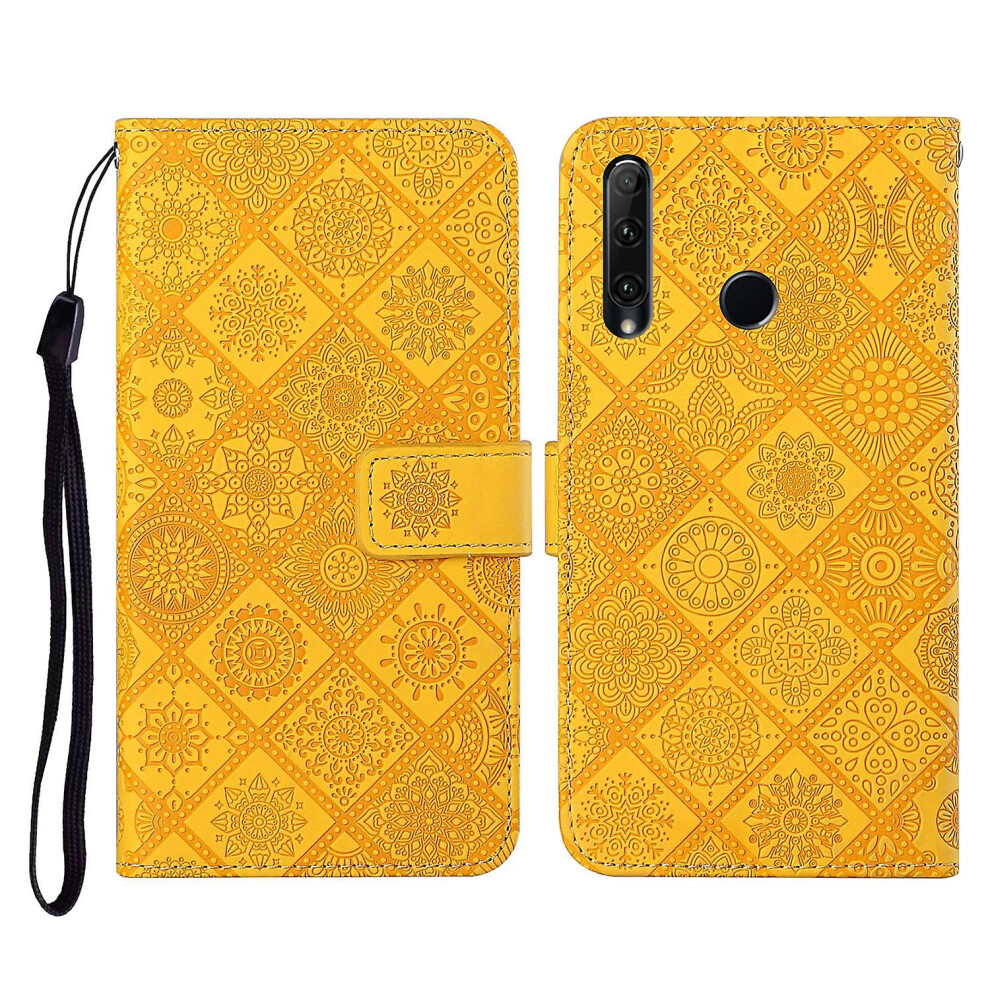 (Yellow) Ethnic Style Pu Case Huawei Honor 20 Lite / 10I Yellow 9497821200664
