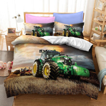 (Style 13, King(220X240CM/3PCS)) Tractor Series Bedding Single Double Duvet Cover
