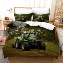 (Style 12, Single(135X200CM/2PCS)) Tractor Series Bedding Single Double Duvet Cover