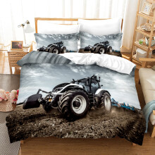 (Style 05, King(220X240CM/3PCS)) Tractor Series Bedding Single Double Duvet Cover