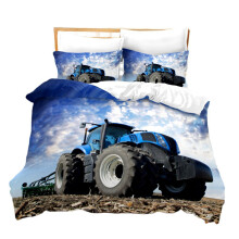 (Style 16, Double(200X200CM/3PCS)) Tractor Series Bedding Single Double Duvet Cover