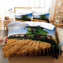 (Style 02, King(220X240CM/3PCS)) Tractor Series Bedding Single Double Duvet Cover
