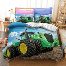 (Style 01, Double(200X200CM/3PCS)) Tractor Series Bedding Single Double Duvet Cover