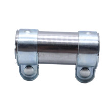 Muffler Tube Coupler Universal Replacement 45 X 125mm Exhaust Pipe Clamp Connector For Car