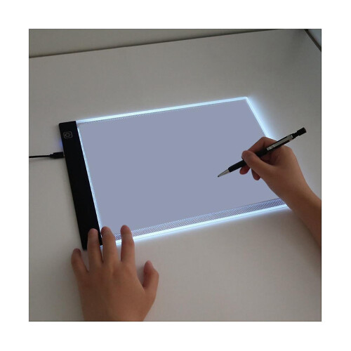 A4 Three Level Dimmable Led Light Pad Drawing Board Pad Tracing Light Box Eye Protection Easier For 1