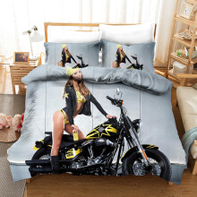 (Style 05, Double(200X200CM/3PCS)) locomotive Bedding Single Double Duvet Cover UK