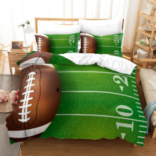 (Style 06, Double(200X200CM/3PCS)) Rugby Kids Bedding Single Double Duvet Cover UK