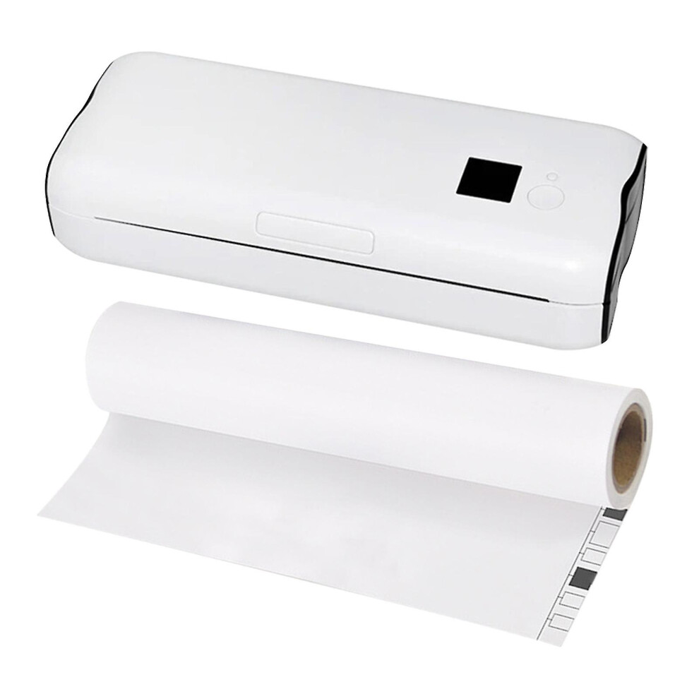 (Only Paper 50pcs) Mini Household Inkless A4 Printer Multifunctional Mobile Printer For Picture Journal