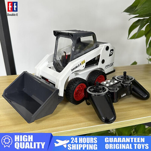 Double E E594 1 14 Remote Control Slip Loader Toy Car Rc Truck Engineering Vehicle Skid Steer Cockpit Excavators Toys For Boys on OnBuy