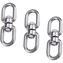 3 Pcs Hanging Basket Hooks, Spinners Swivel Hook Hanger For Hanging Plants Chimes Bird Feeder