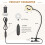 LED-klemlamp 3-tonig licht dimmen USB-klemspot 6