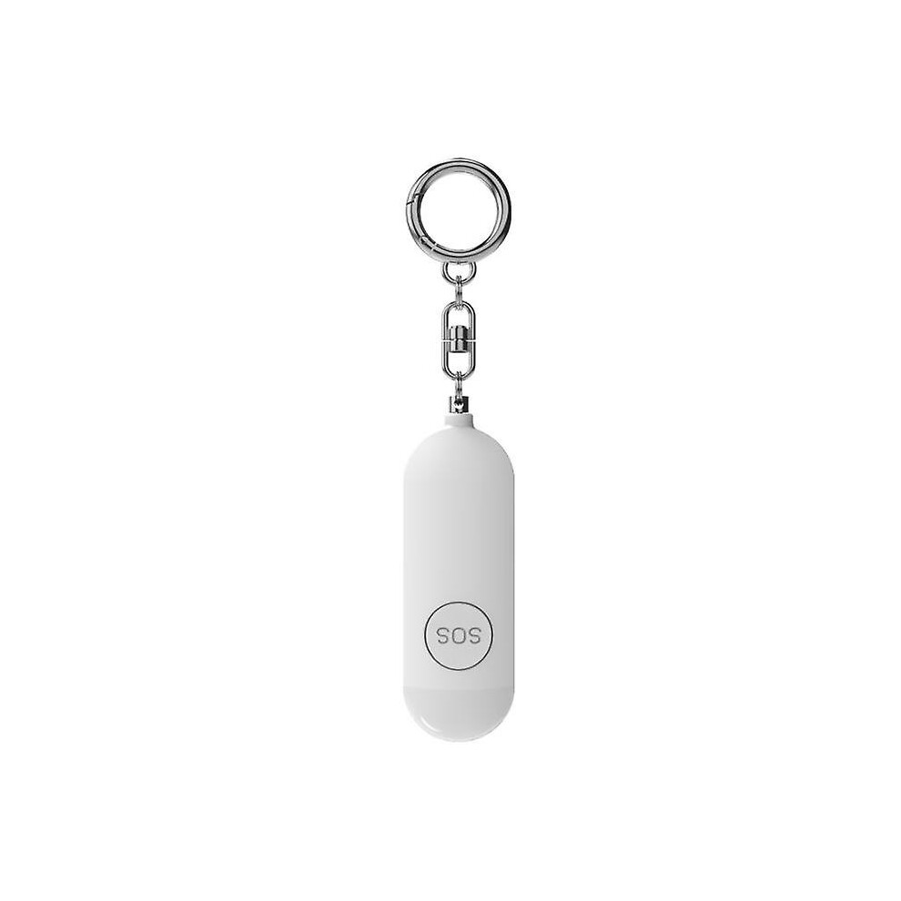 (White) Personal Safety Alarm For Women, 130db Safe Sound Personal Alarm, Personal Security Alarm Keychain With Led Lights