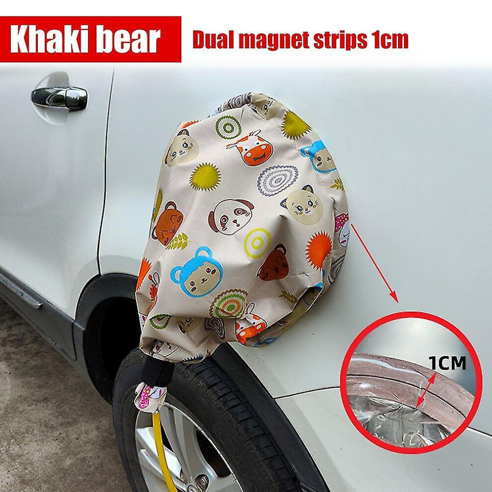 (E) Ev Charger Port Cover Weatherproof Outdoor Charger Port Protection Drawstring Electric Car Charging Parts For Tesla Model 3 Y 4522139482169