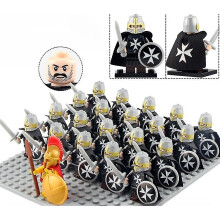 (382) Military Figure Building Block Ancient Roman Warrior Series Spartan Warrior Brick Toy Puzzle Toy