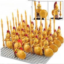 (1733) Military Figure Building Block Ancient Roman Warrior Series Spartan Warrior Brick Toy Puzzle Toy