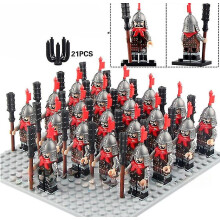 (666) Military Figure Building Block Ancient Roman Warrior Series Spartan Warrior Brick Toy Puzzle Toy