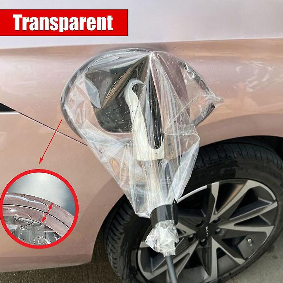 (A) Ev Charger Port Cover Weatherproof Outdoor Charger Port Protection Drawstring Electric Car Charging Parts For Tesla Model 3 Y 4522139482183